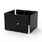 Luxor 16.25 D X 16.25 H, 15 W X powder coated steel w/MDF, black DTWS003 - alternate 5